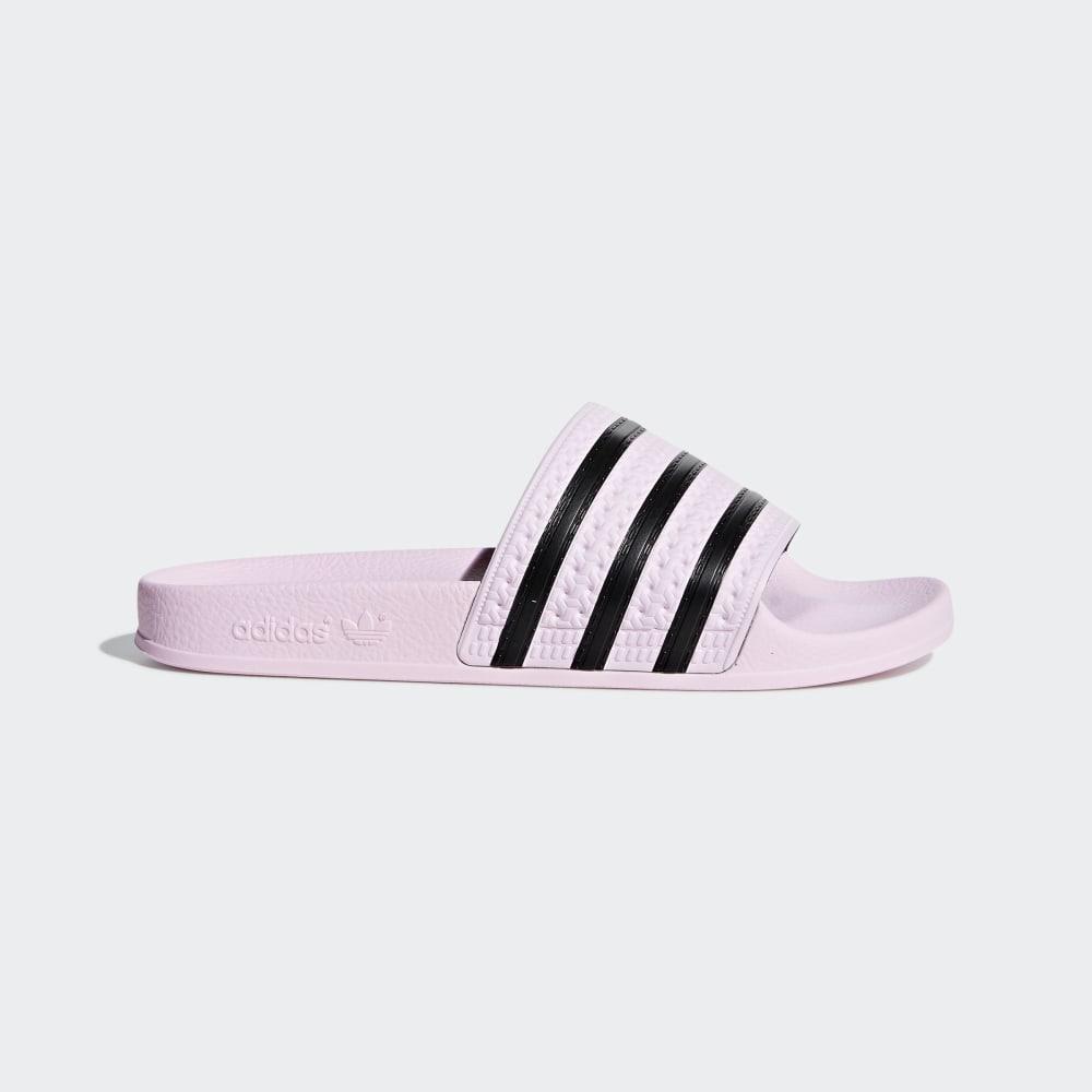 Adidas Women's Adilette Slides Pink/Black Ireland CG6148